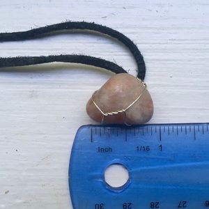 Handmade Pink Stone Necklace